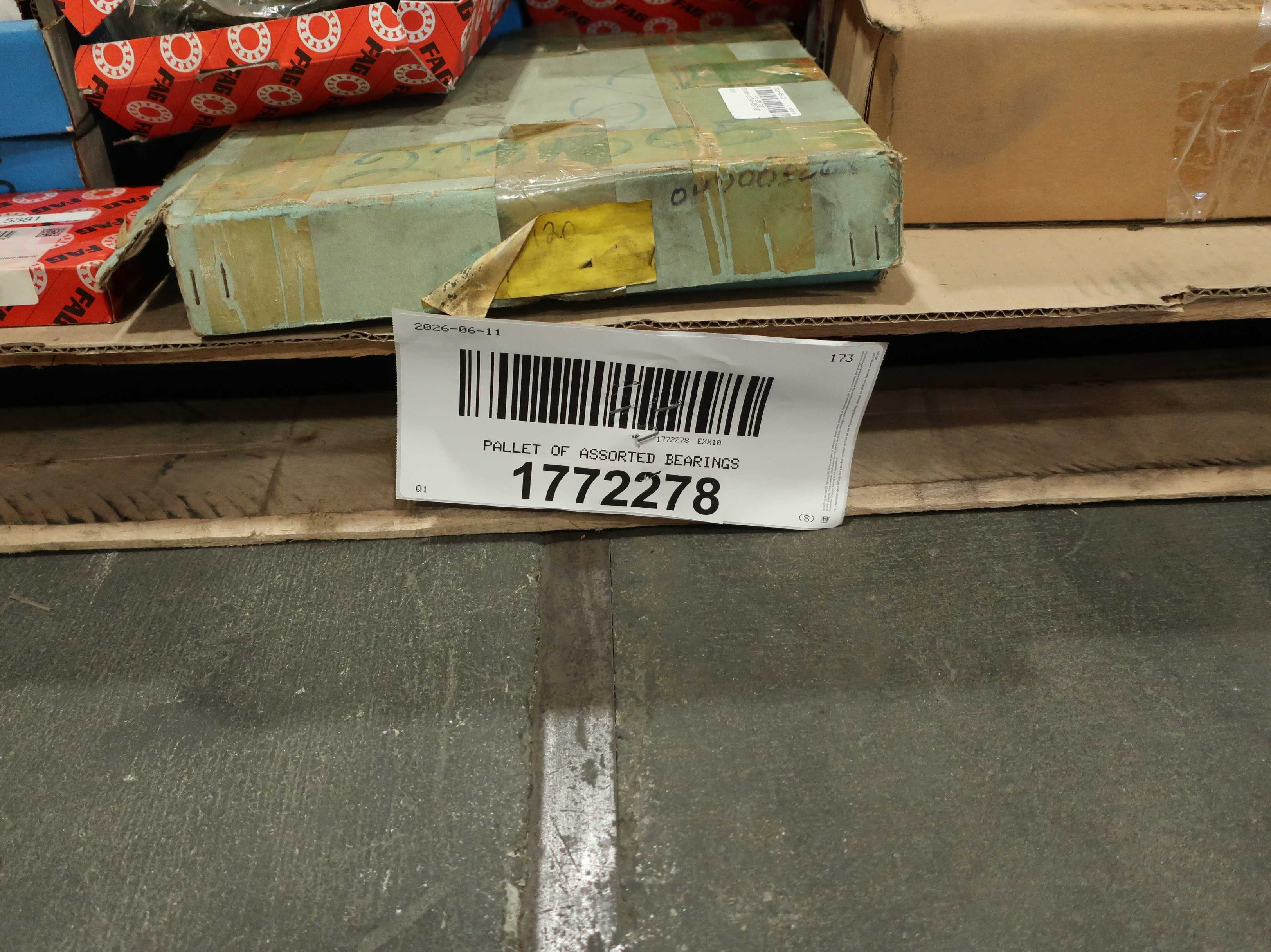 SKU 1772278 - PALLET OF ASSORTED BEARINGS - BEARINGS