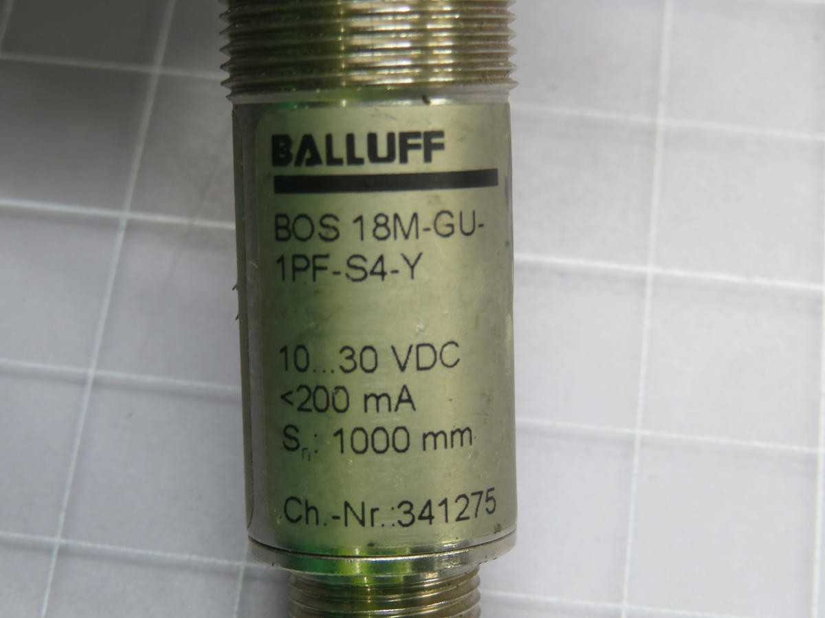 BALLUFF 18M-GU-1PF-S4-Y PHOTOELECTRIC SENSOR T230810 - SENSORS
