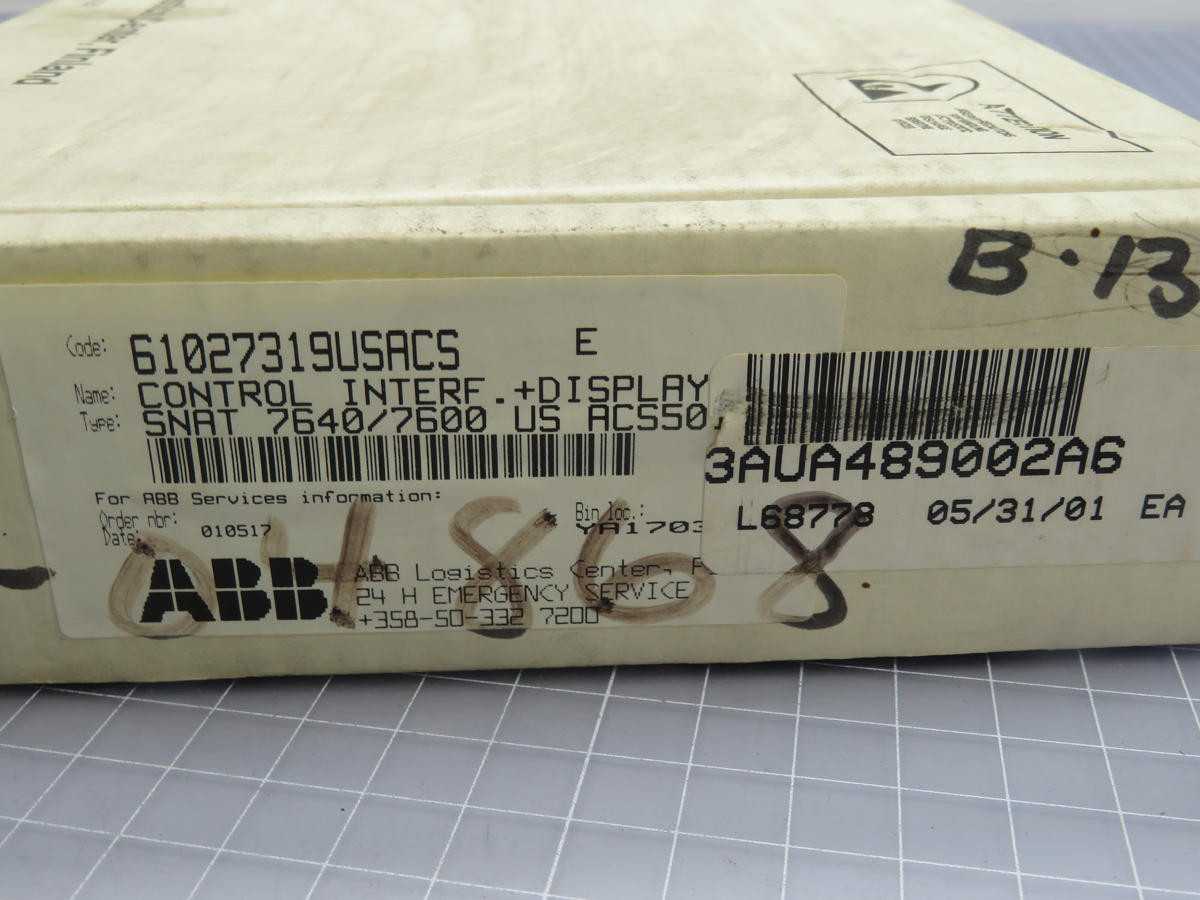 ALLEN BRADLEY 3AUA489002A6 KEYPAD/CONTROL INTERFACE BOARD DISPLAY T223294 - OPERATOR INTERFACE PANELS