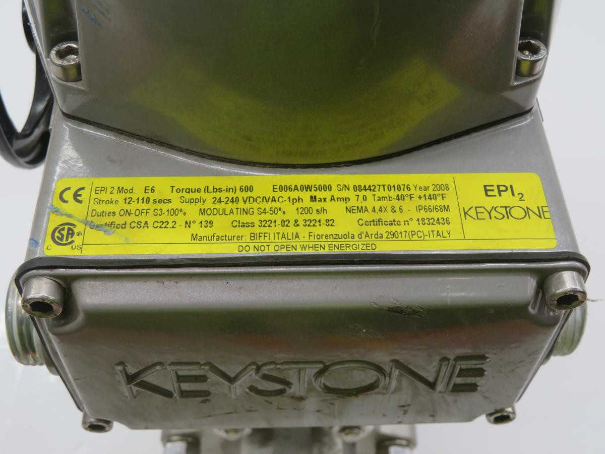 KEYSTONE E006A0W5000 ACTUATOR / ELECTRIC T238047 - ACTUATOR