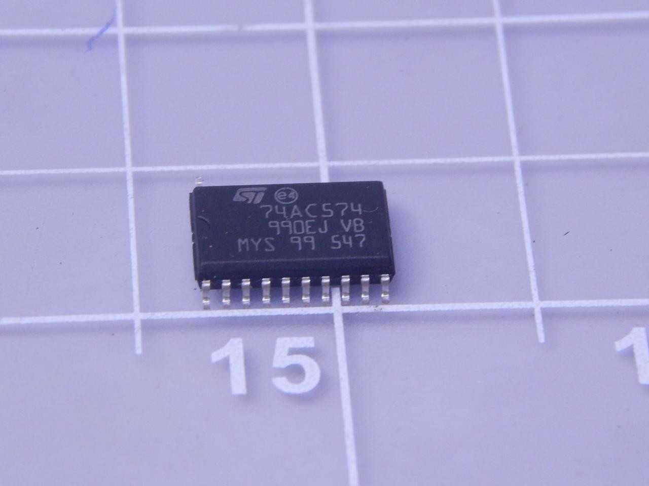 LOT OF 1000 STMICROELECTRONICS 74AC574MTR OCTAL BUFFER LINE DRIVER 74AC574MTRS02E T128220 - ELECTRONIC COMPONENTS