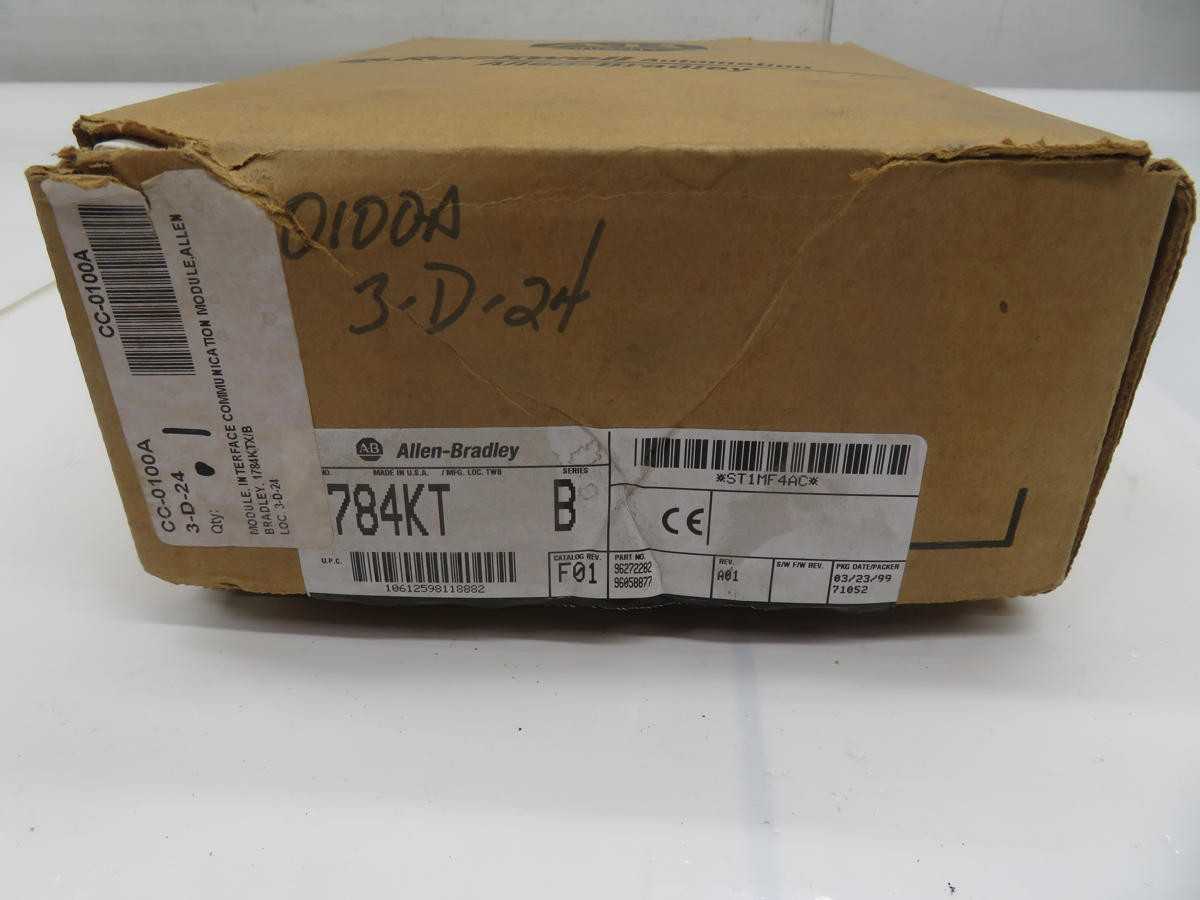 ALLEN BRADLEY 1784-KT COMMUNICATION INTERFACE MODULE
8-BIT
DATA HIGHWAY PLUS / DH+ T235678 - AUTOMATION & CONTROLS