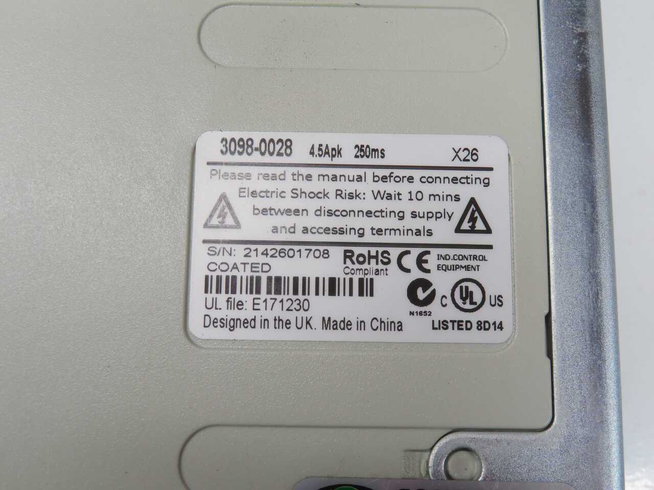 EMERSON DST1401 3098-0028 SERVO DRIVE T271860 - SERVO