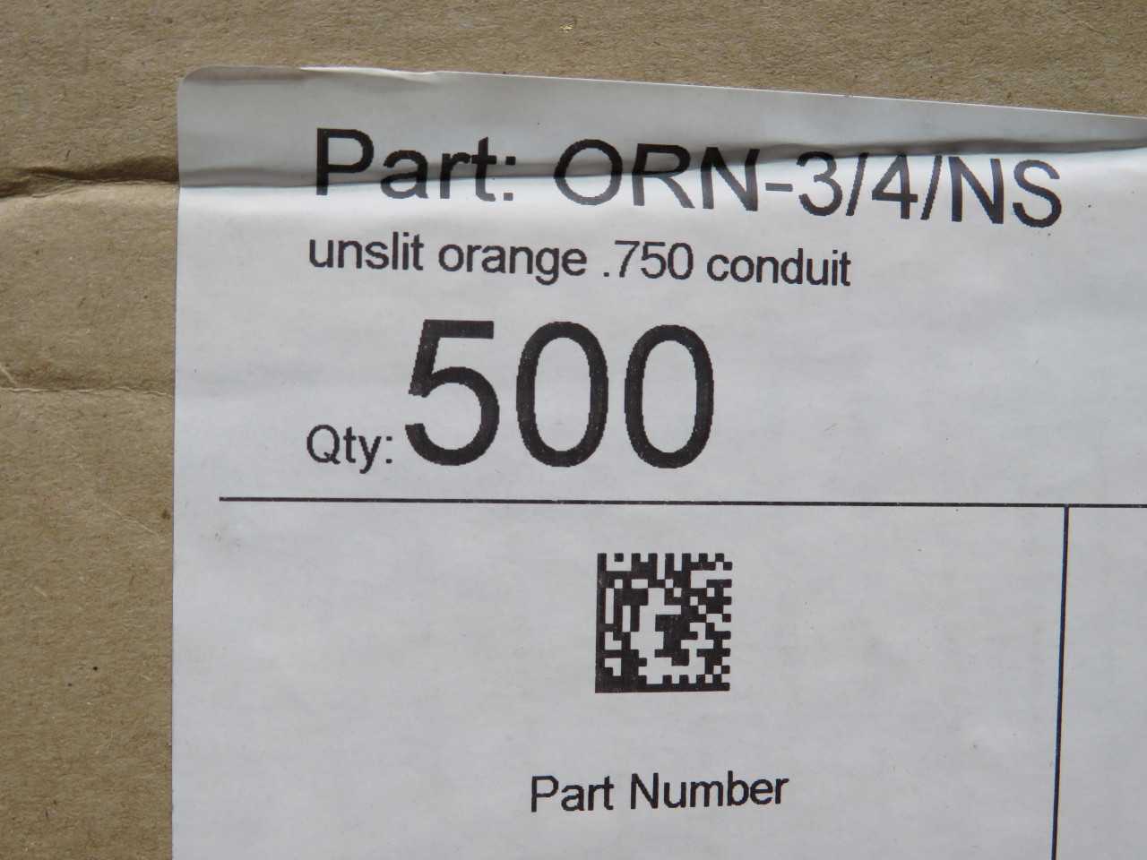 ORN-3/4/NS UNSLIT ORANGE .75 IN X 500 FT CONDUIT T167173 - CONDUIT