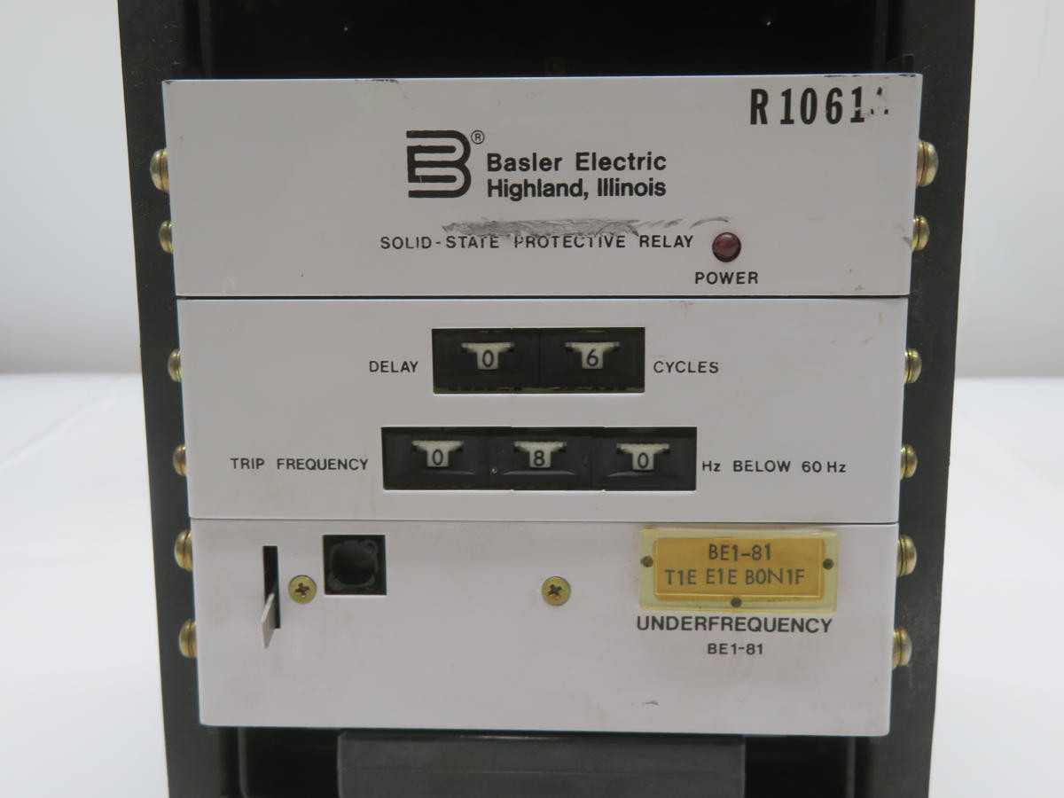 BASLER BE1-81-T1E-E1E-B0N1F SOLID-STATE PROTECTIVE RELAY T210539 - PROTECTION RELAY
