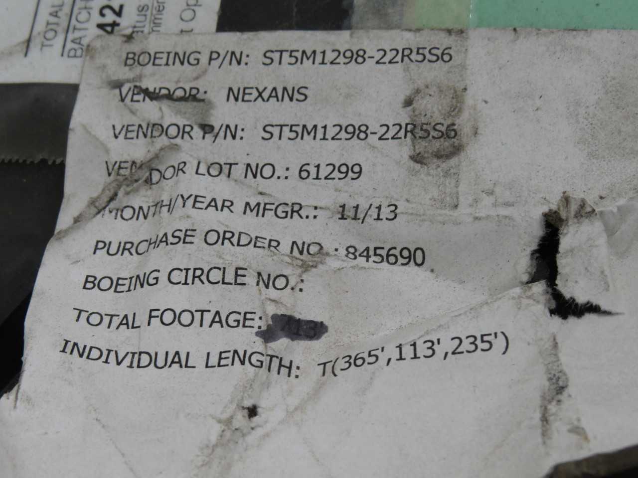 WIRE MASTERS WMST5M1298-22R5S6 ST5M1298-22R5S6 CABLE WIRE 700 FT T156795 - ELECTRICAL WIRE