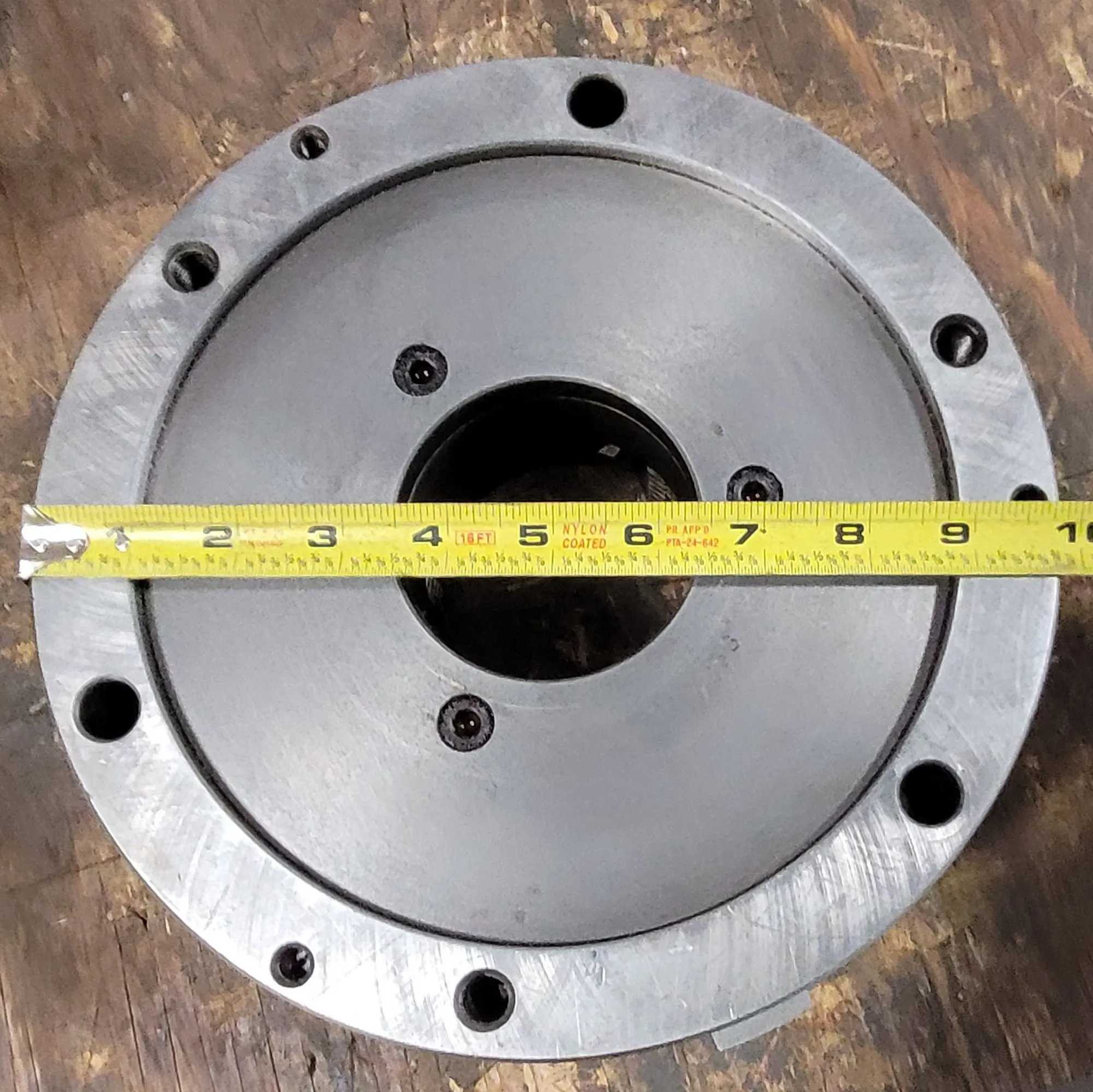 10” BISON MODEL 2353 CHUCK - 3 JAW – PLAIN BACK - MACHINING ACCESSORIES & TOOLING