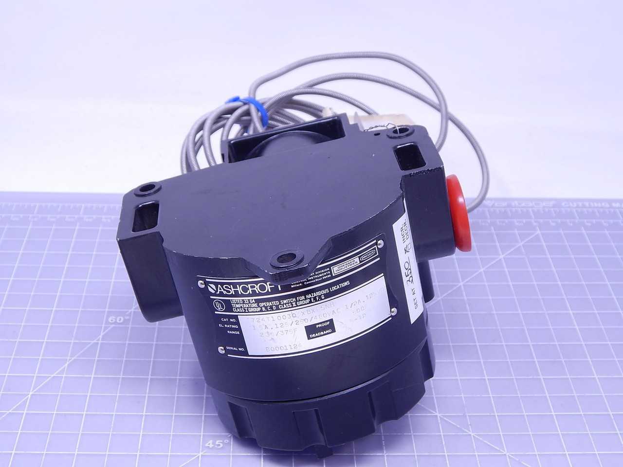 ASHCROFT T724T10030 XBXFSNH 390C134-22 TEMPERATURE SWITCH T139720 - SWITCHES