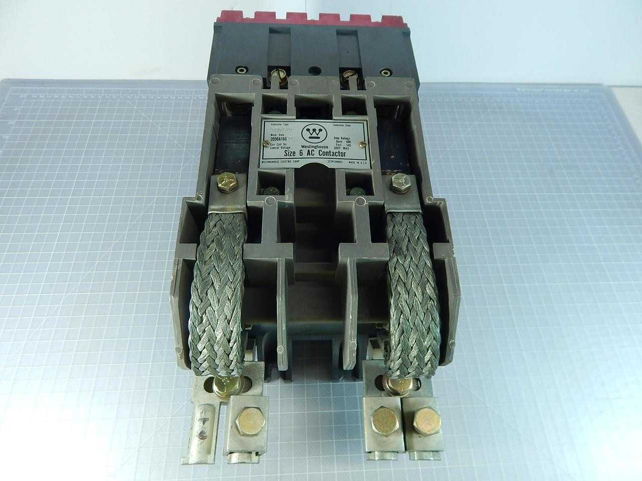 WESTINGHOUSE GCA-620 SIZE  6 CONTACTOR 600 V MAX 600 A - CONTACTORS