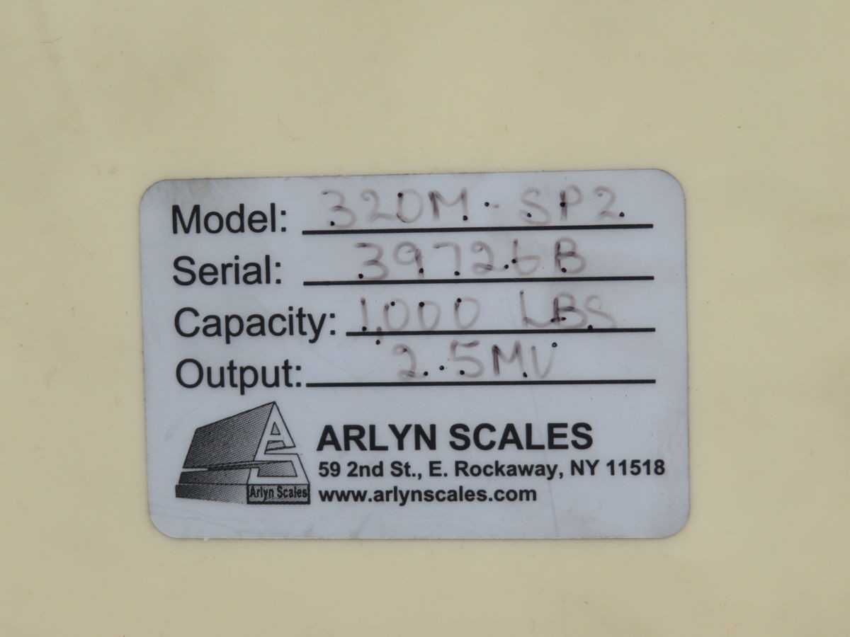 ARLYN SCALES 320M-SP2 SCALE AND PLATFORM SET T248036 - SCALES