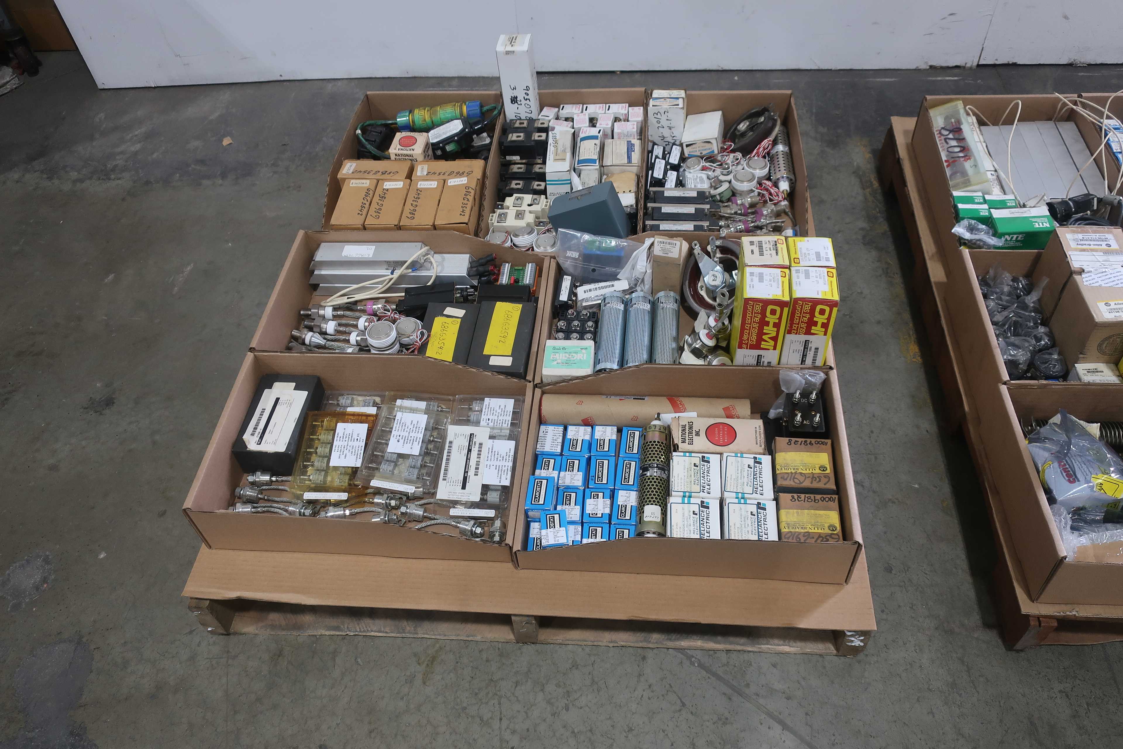 SKU 1762865 - 2 PALLETS OF ASSORTED ELECTRICAL COMPONENTS - ELECTRICAL COMPONENTS