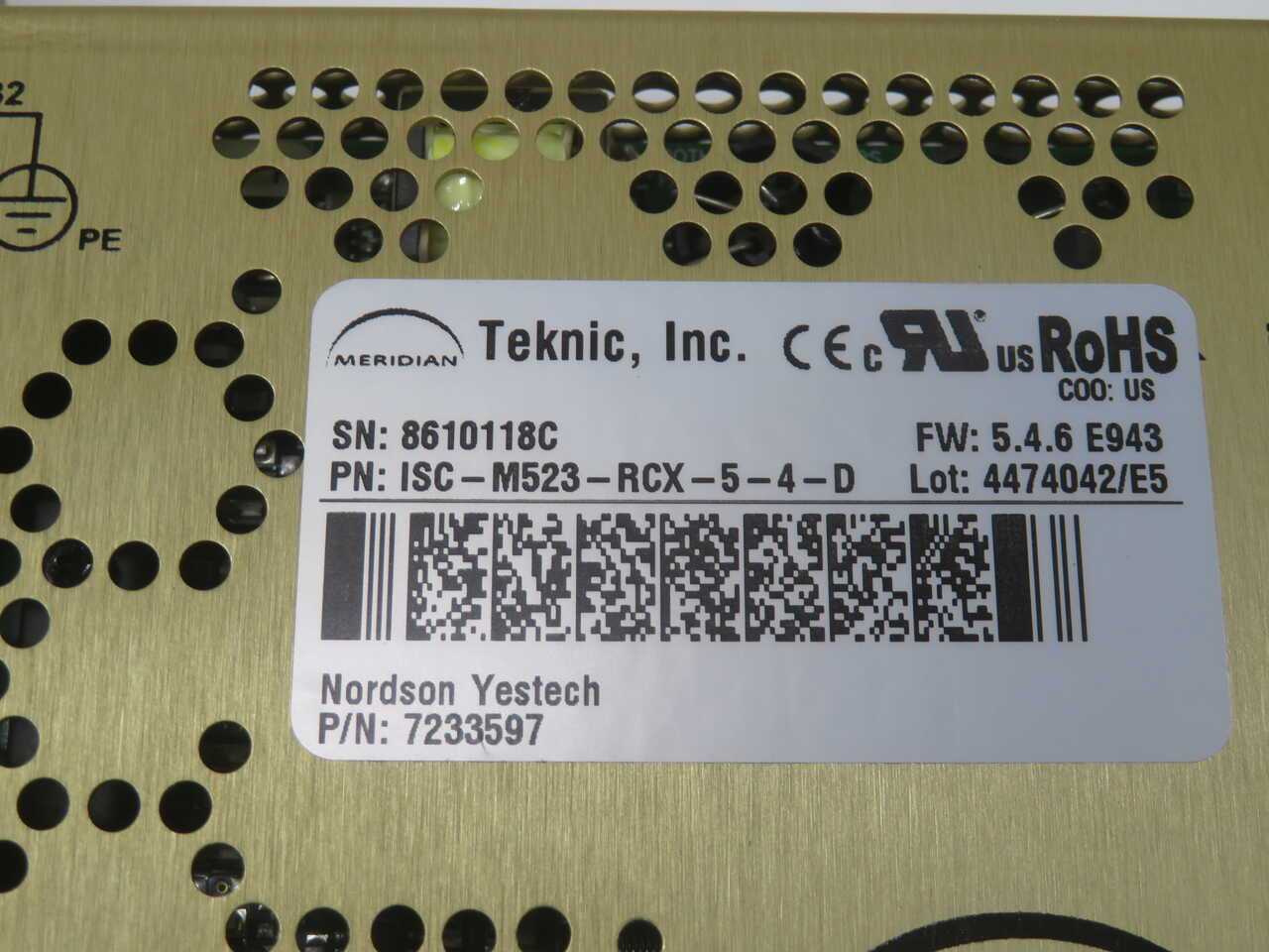 TEKNIC ISC-M523-RCX-5-4-D 7233597 SERVO DRIVE T271186 - AUTOMATION & CONTROLS