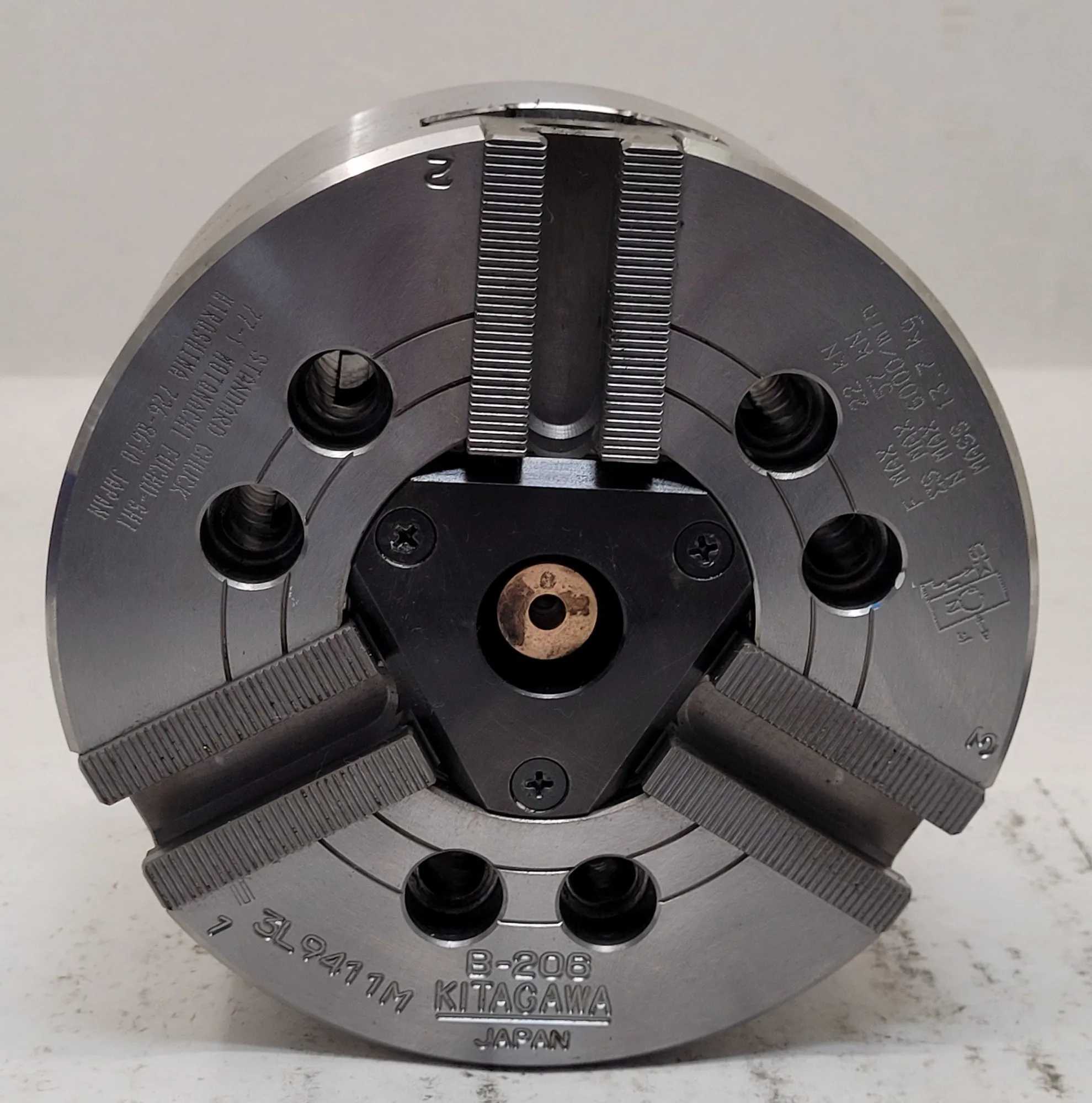 6in Kitagawa B-206 3 Jaw Lathe Power Chuck - MACHINING ACCESSORIES & TOOLING