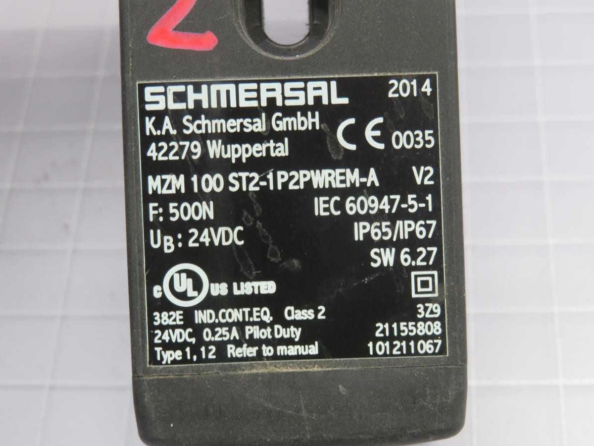 SCHMERSAL MZM 100 ST2-1P2PWREM-A INTERLOCK SWITCH T224404 - SWITCHES