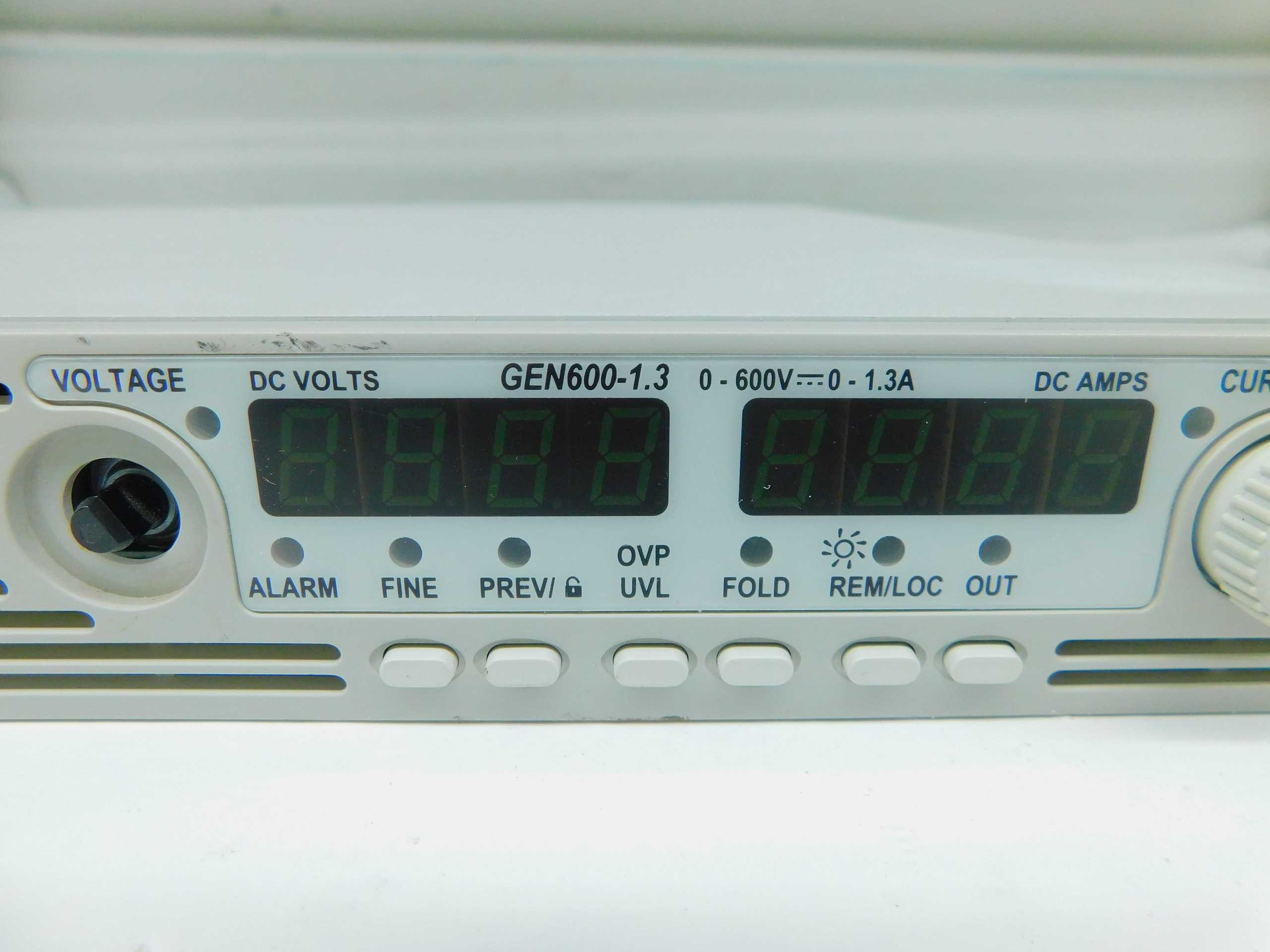 TDK-LAMBDA GEN600-1.3 GEN750W DC POWER SUPPLY 0-600V/0-1.3A - POWER SUPPLIES