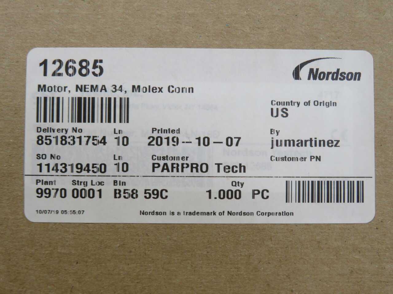 TEKNIC M-3421P-LN-16D 12685 SERVO MOTOR T271092 - MISCELLANEOUS