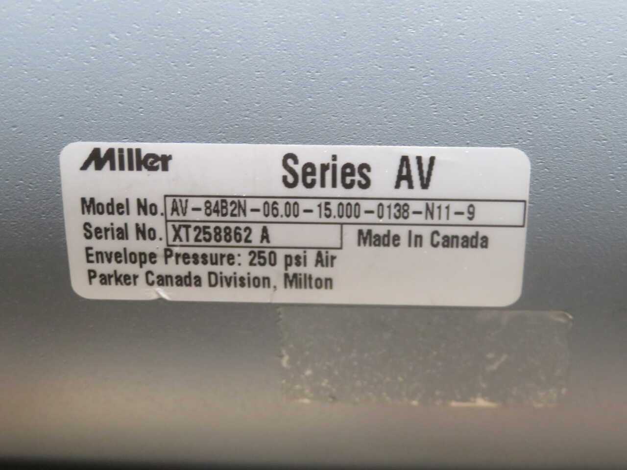 MILLER AV-84B2N-06.00-15.000-0138-N11-9 PNEUMATIC CYLINDER T270039 - PNEUMATIC CYLINDER