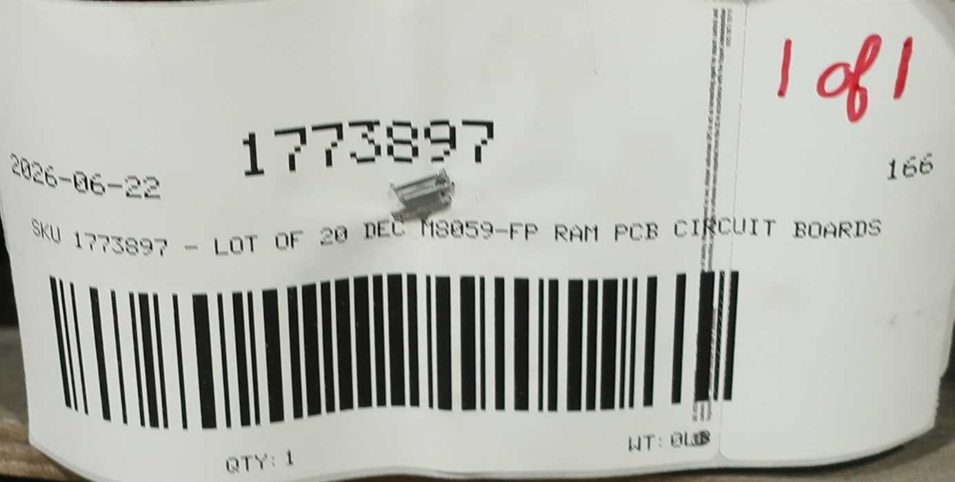 SKU 1773897 - LOT OF 20 DEC M8059-FP RAM PCB CIRCUIT BOARDS - PCB CIRCUIT BOARDS