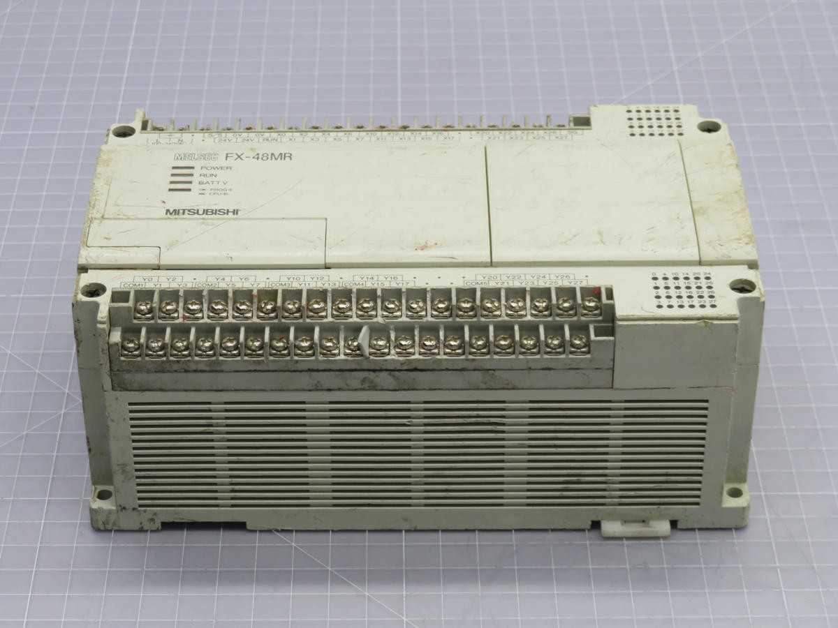MITSUBISHI FX-48MR-ES/UL PLC I/O BASE UNIT T214535 - PLC MODULES