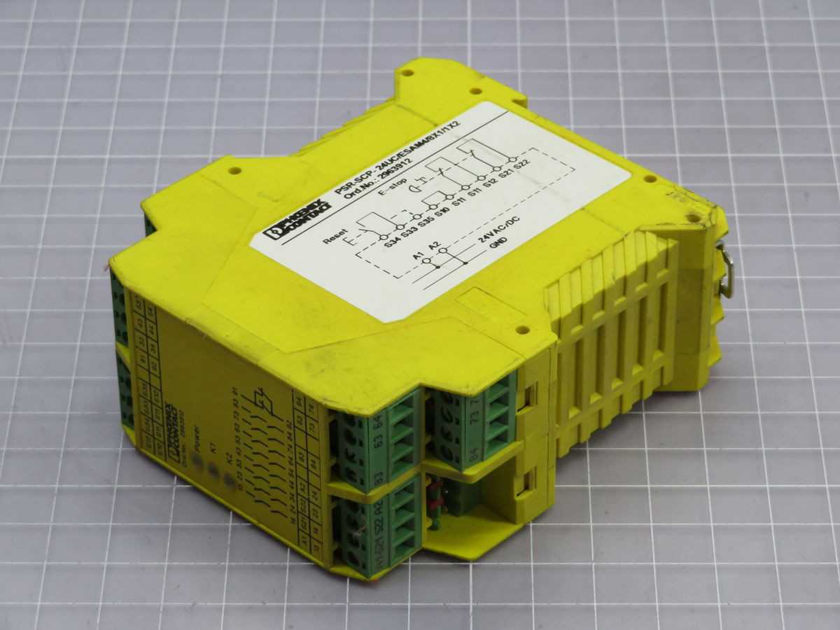 PHOENIX CONTACT PSR-SCP-24UC/ESAM4/8X1/1X2 SAFETY RELAY T256037 - SAFETY RELAY