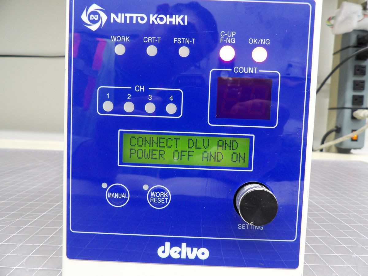 NITTO KOHKI DELVO DCC0101X-AZ CURRENT SCREWDRIVER CONTROL M5178 - MOTOR DRIVES