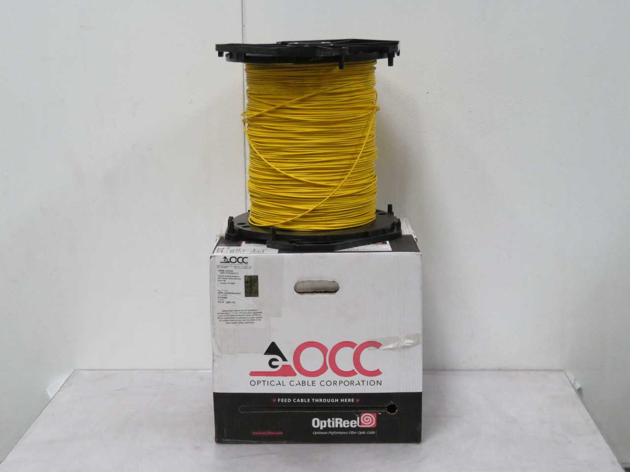 OCC OPRL-DX002SSLX9YP LASER ULTRA-FOX FIBER YELLOW SM 2 FIBER PLENUM TYPE OFNP 2000 FT T186983 - FIBER OPTIC CABLE