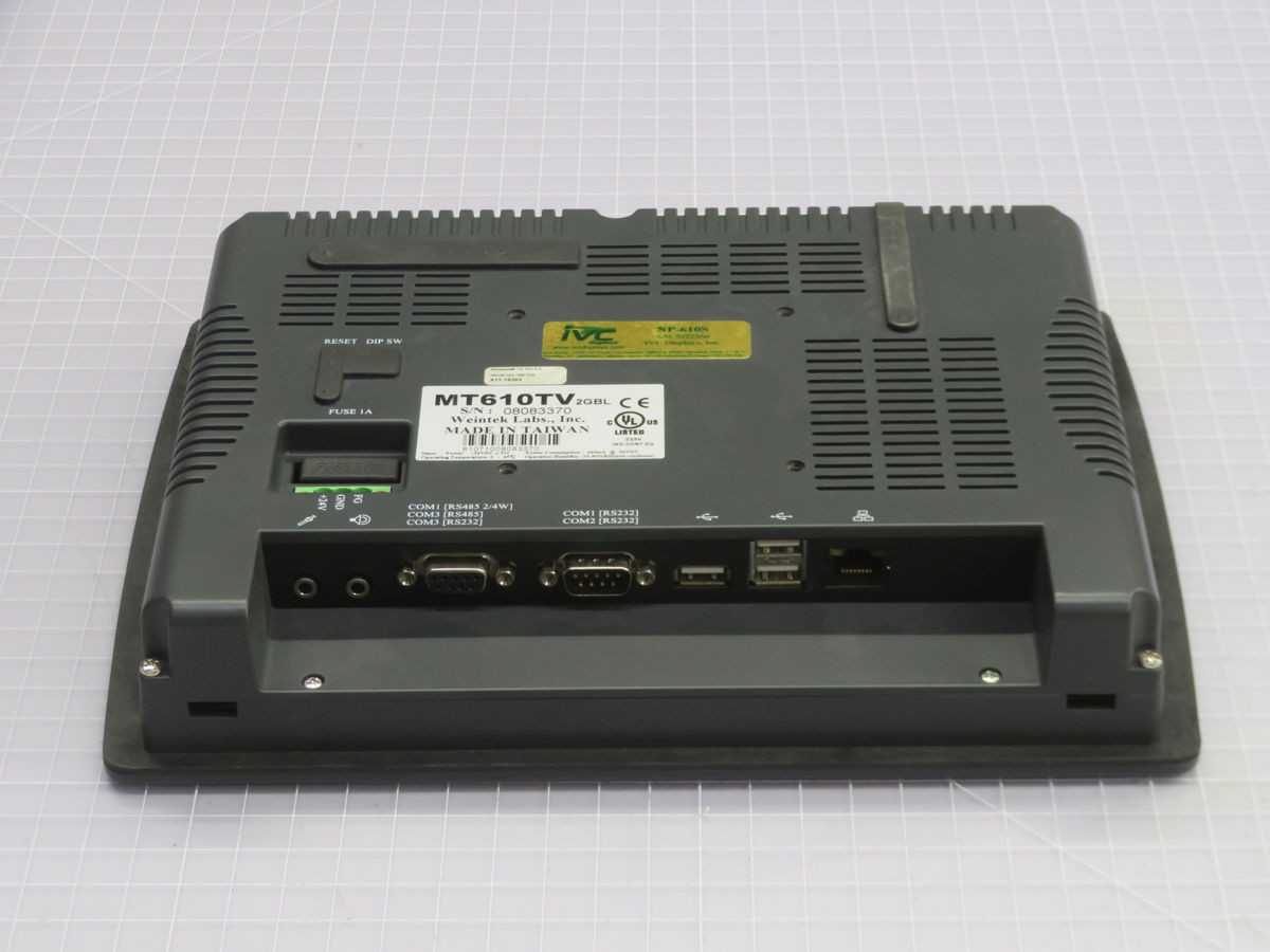 WEINTEK LABS MT610TV 2GBL TOUCH PANEL DISPLAY T258989 - OPERATOR INTERFACE PANELS