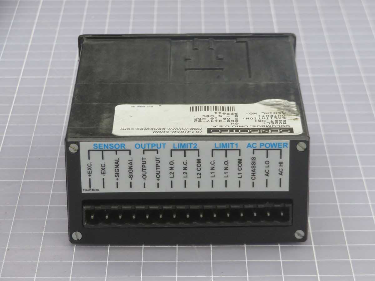 SENSOTEC GM 060-3147-02 DIGITAL PRESSURE DISPLAY T247291 - HMIS & DISPLAYS