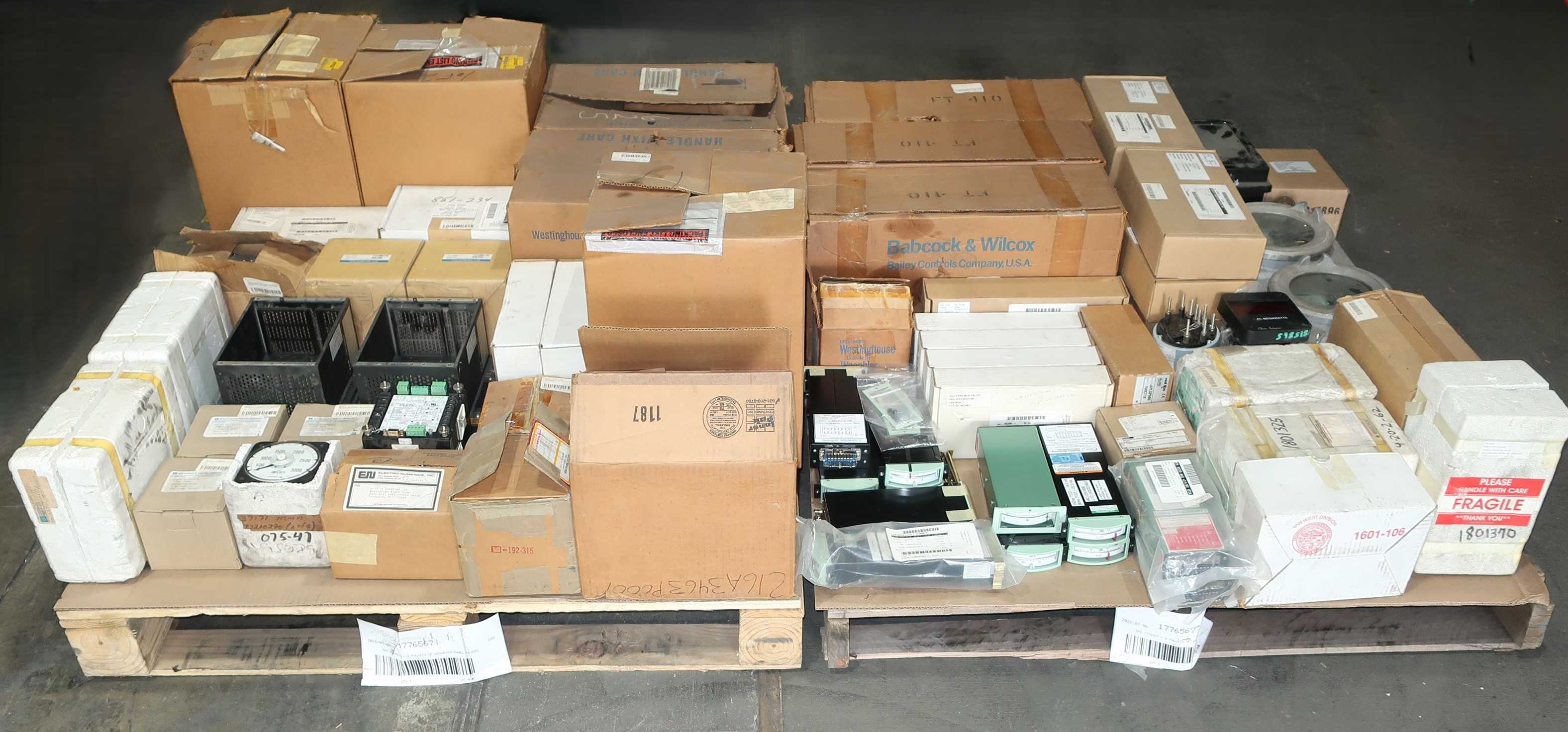 SKU 1776567 - 2 PALLETS OF ASSORTED PANEL METERS - PANEL METERS