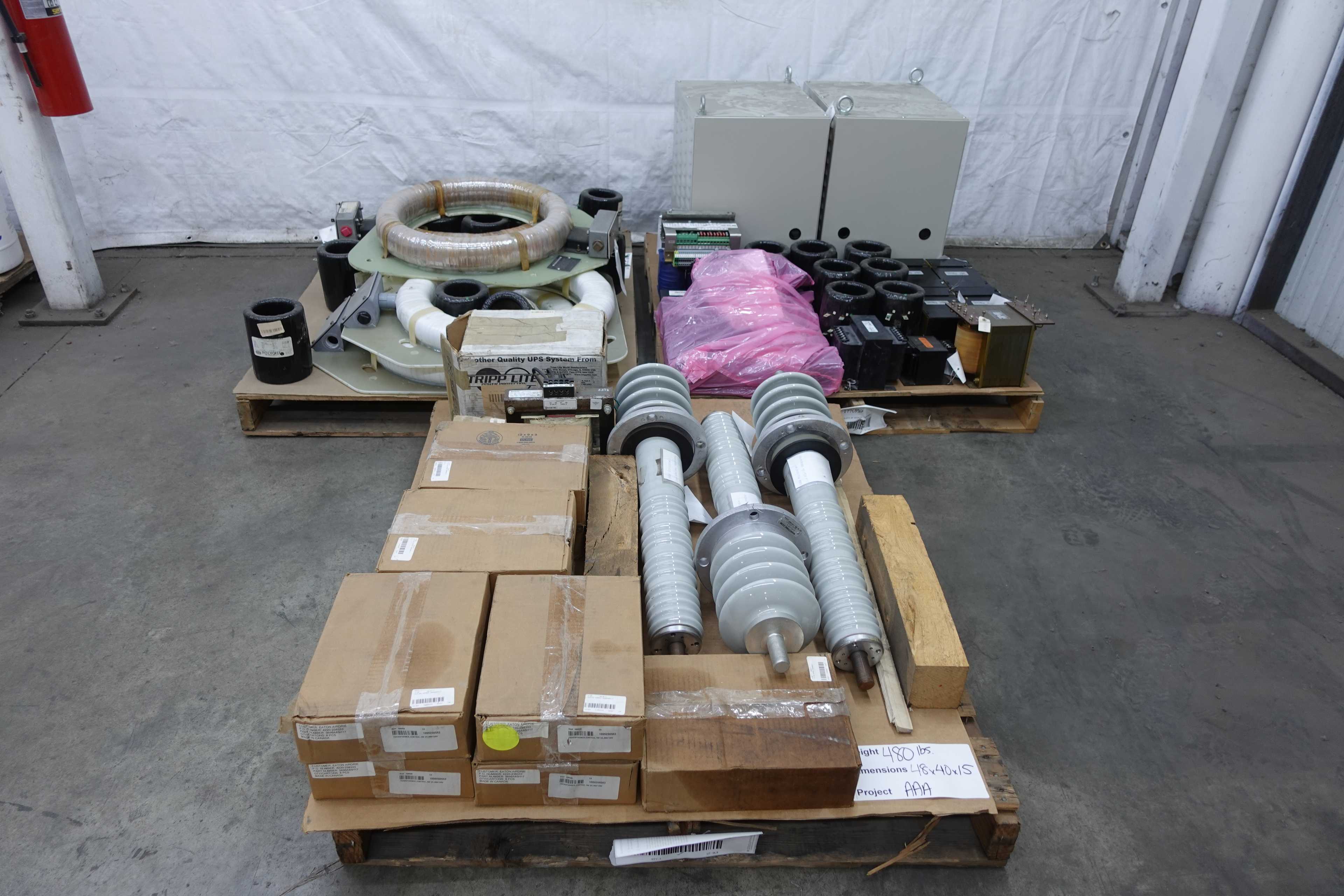 SKU 1776999 - 3 PALLETS OF ASSORTED TRANSFORMERS - POWER TRANSFORMERS