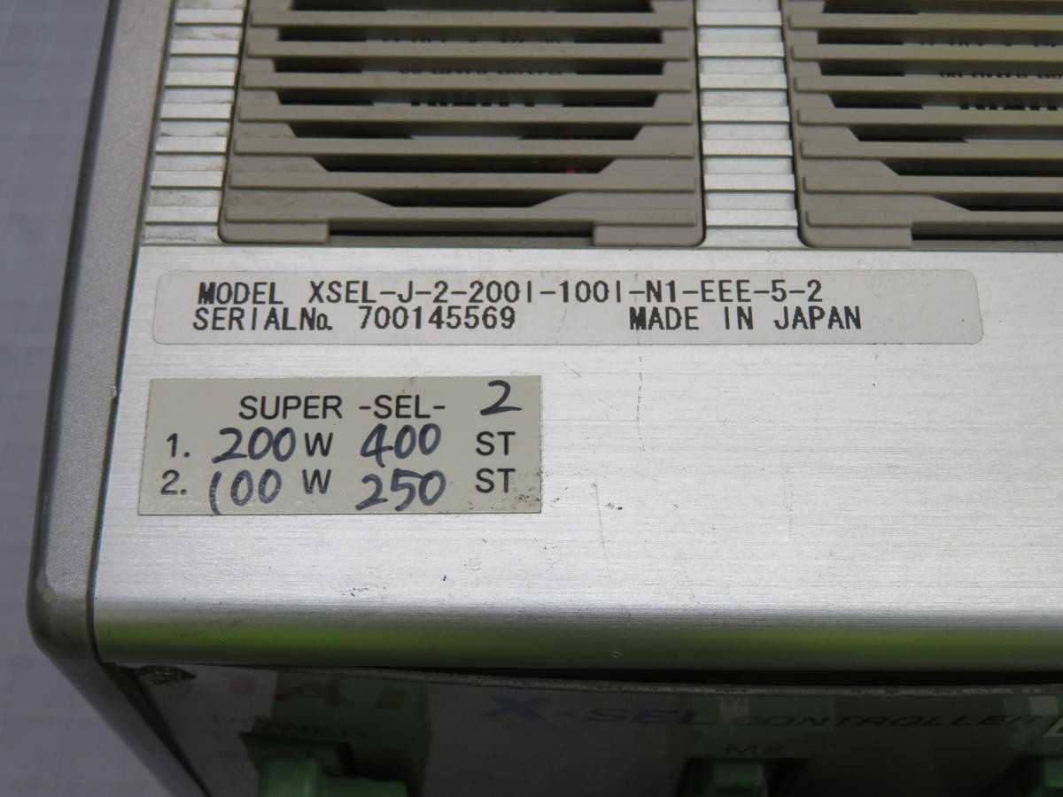 IAI XSEL-J-2-200I-100I-N1-EEE-5-2 Robot Cylinder Controller T233259 - ROBOT CONTROLLERS