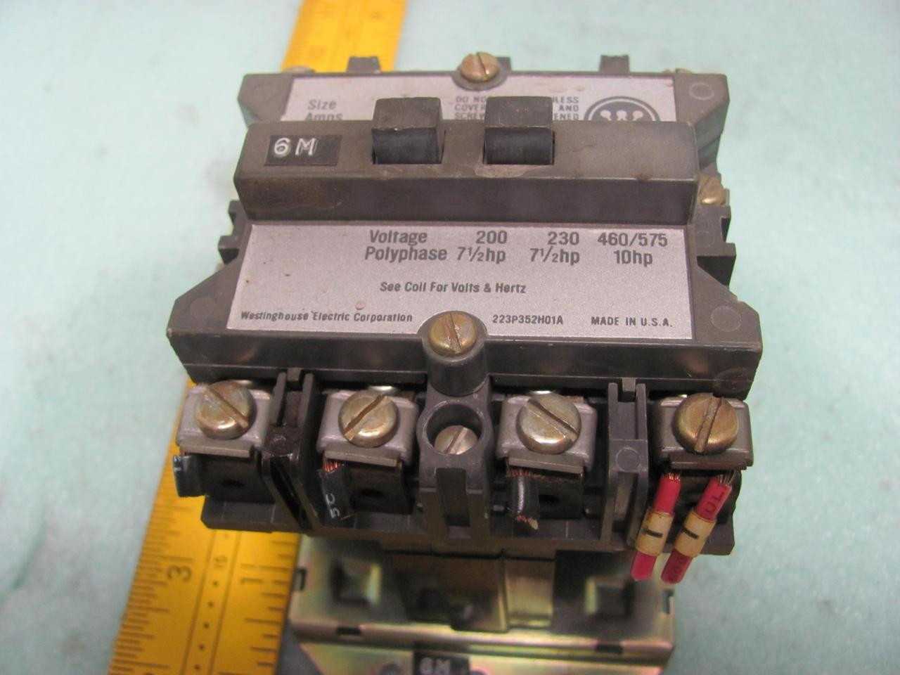 7 WESTINGHOUSE A201K1CA STARTER T7252 - MOTOR STARTERS