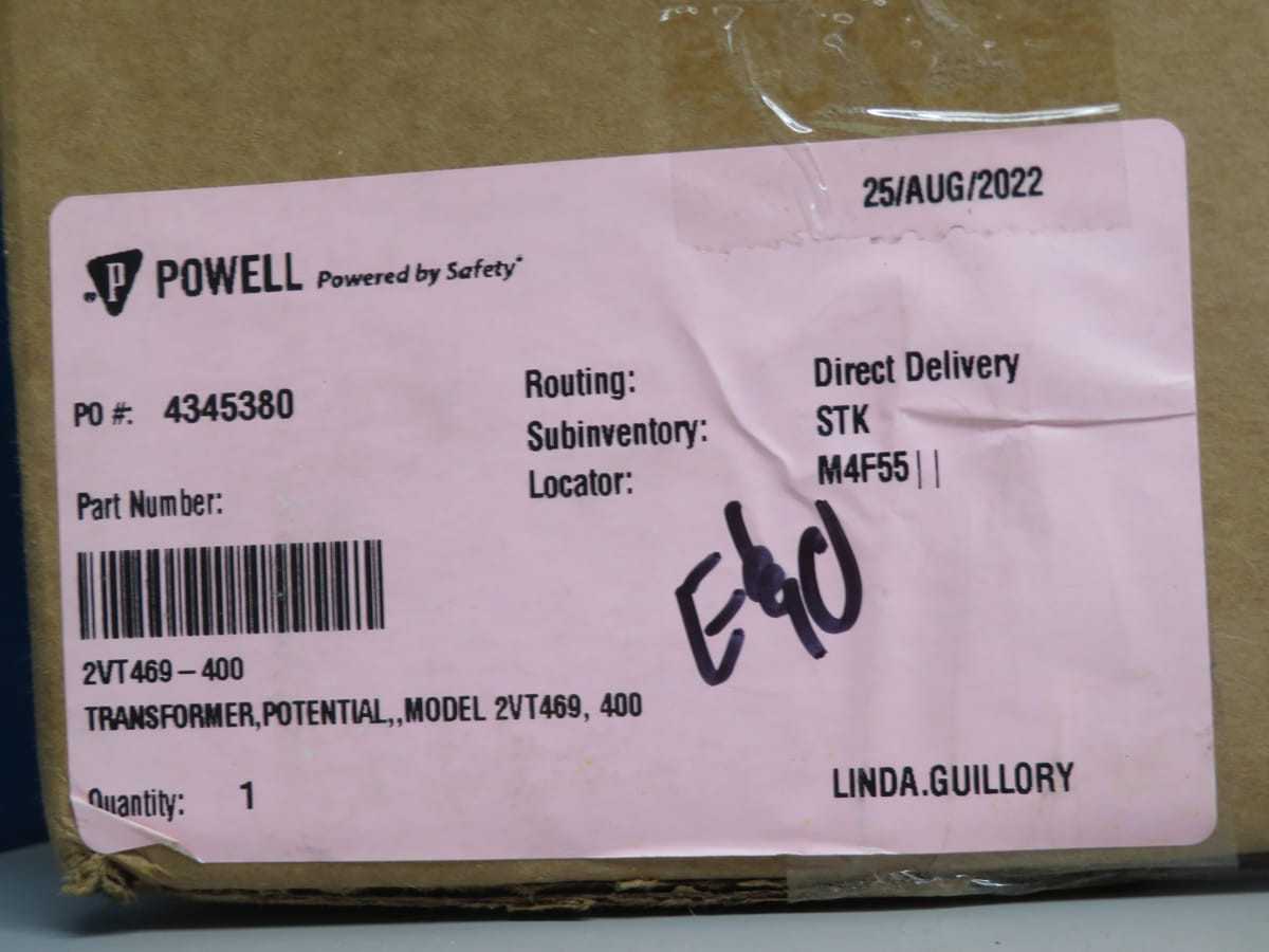 INSTRUMENT TRANSFORMER 2VT469-400 POTENTIAL TRANSFORMER 10 KV 0.6KV PRI 400V RATIO 3.33:1 ACC 1% 5 V - POWER TRANSFORMERS
