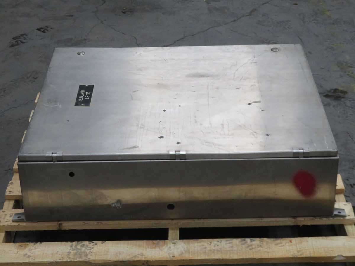 HOFFMAN A-160 STAINLESS STEEL INDUSTRIAL CONTROL PANEL ENCLOSURE T254016 - ELECTRICAL ENCLOSURES