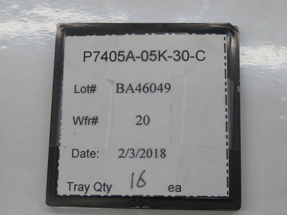 Lot Of 212 Chisentry P7405A-03K-30-C Entegris Bare Die/CSP Tray T255071 - ELECTRONIC COMPONENTS