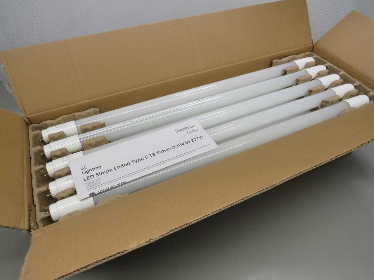 LOT OF 760 GE 32125 LED8BT8/G2/835 2 FOOT LED STRAIGHT T8 TUBE LIGHT BULBS 8 WATT G13 T157097 - LIGHTING