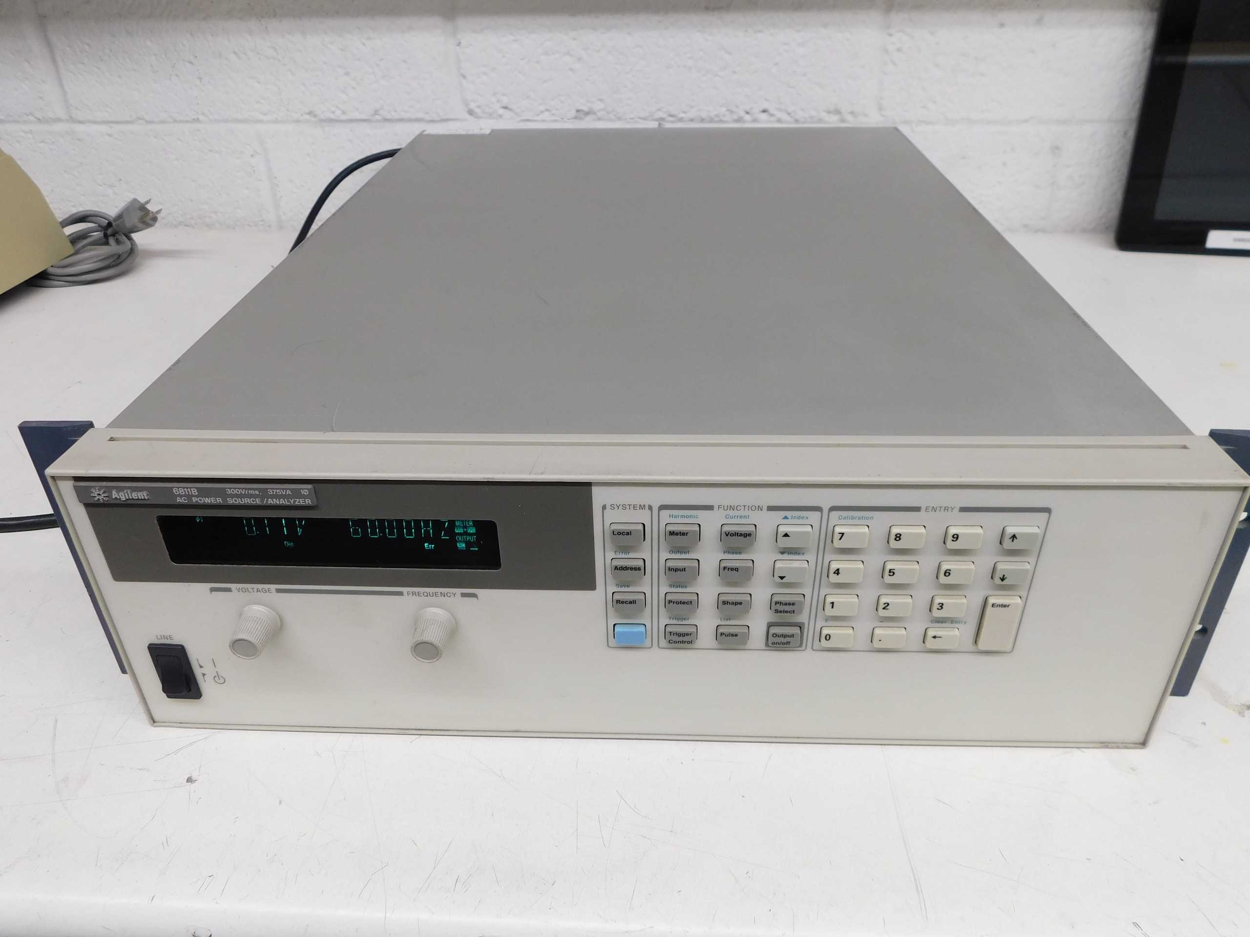 AGILENT 6811B AC POWER SOURCE/ANALYZER, 300VRS,40--1000HZ,375VA,1PH - ANALYZER