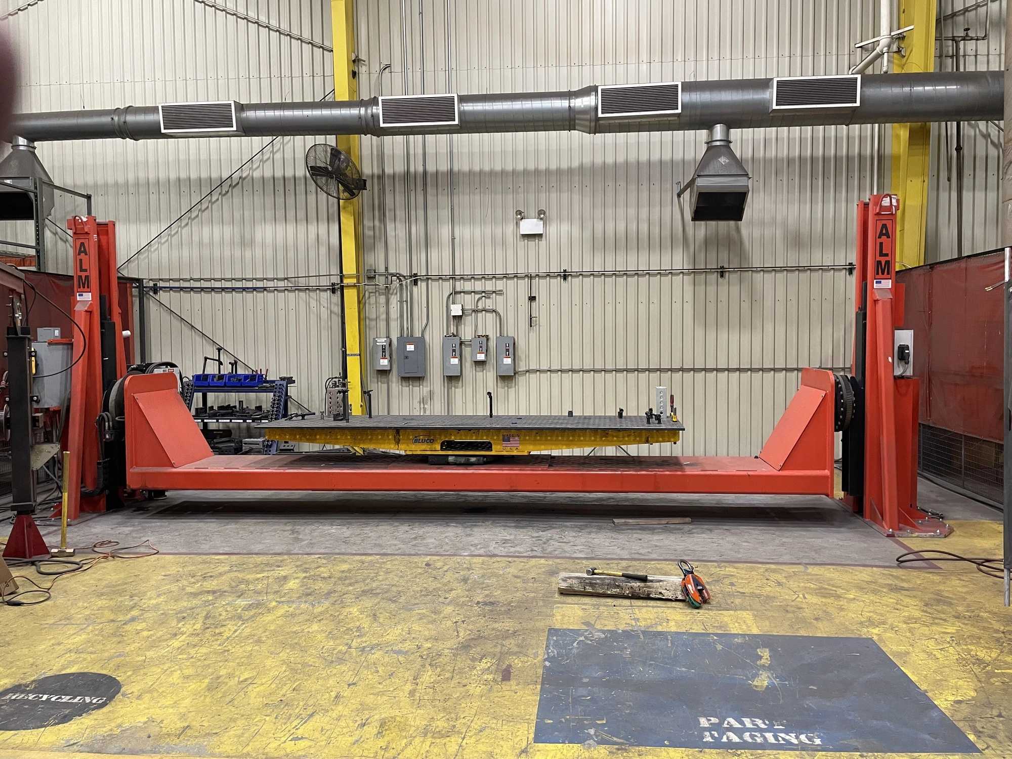 2021 Alm Mhl2p Welding Positioner - 7000lb Cap, 3-Axis, Skyhook, 480V/3Ph/40A, 133,600 In-Lbs Torque - WELDING POSITIONERS