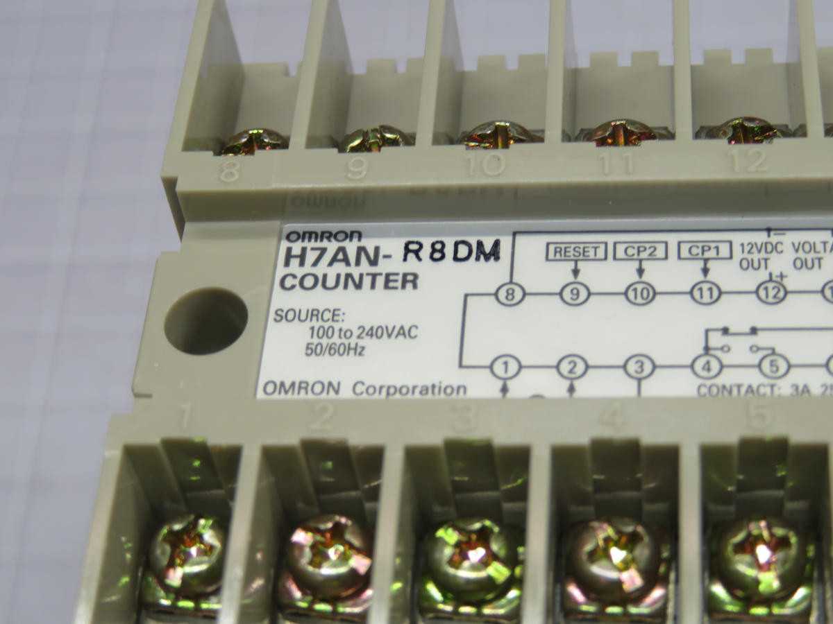 OMRON H7AN-R8DM COUNTER DIGITAL LED MEMORY T227651 - INDUSTRIAL PARTS