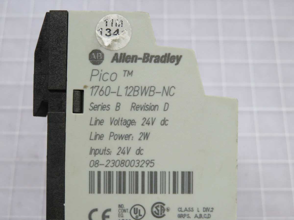 ALLEN BRADLEY 1760-L12BWB-NC CONTROLLER MODULE T248240 - AUTOMATION & CONTROLS