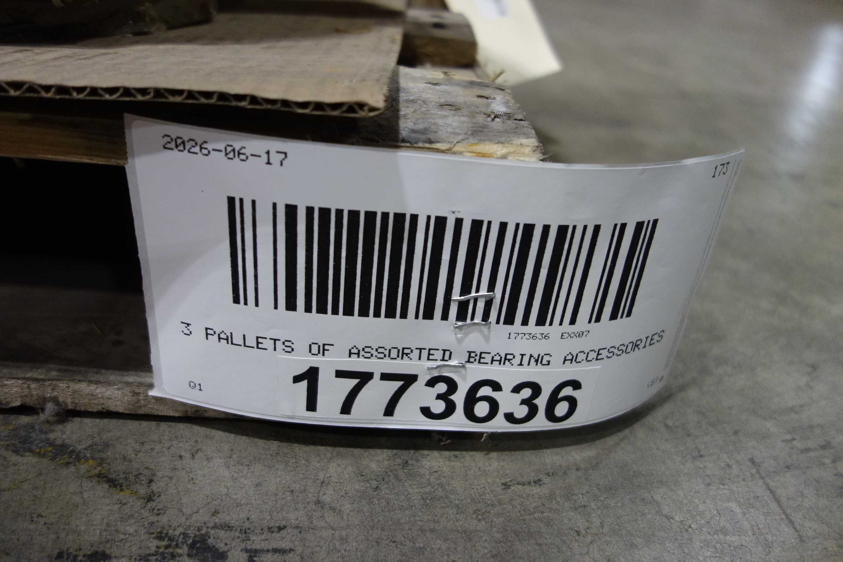 SKU 1773636 - 3 PALLETS OF ASSORTED BEARING ACCESSORIES - POWER TRANSMISSION