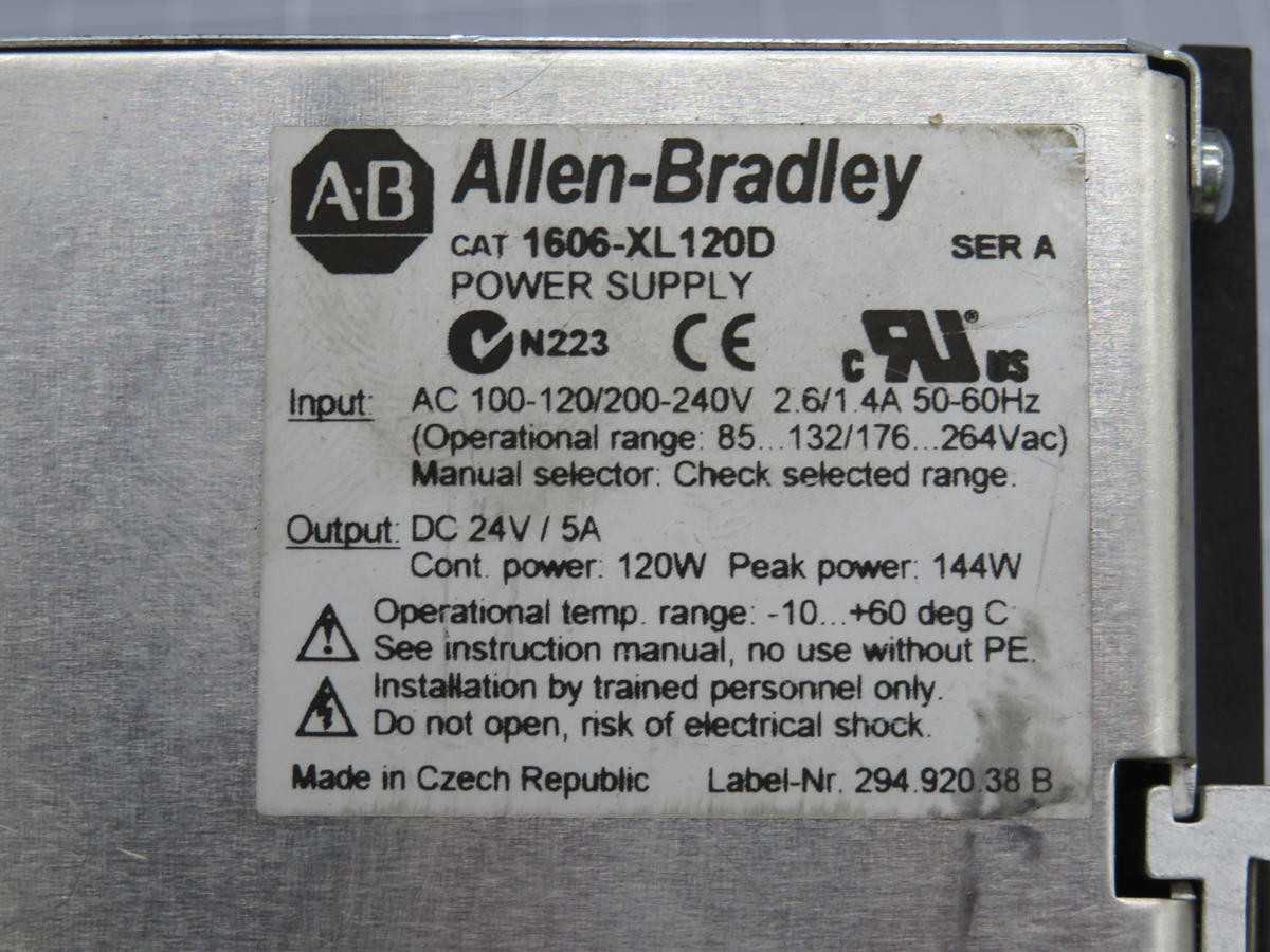 ALLEN BRADLEY 1606-XL120D POWER SUPPLY T239963 - AC VFD DRIVES