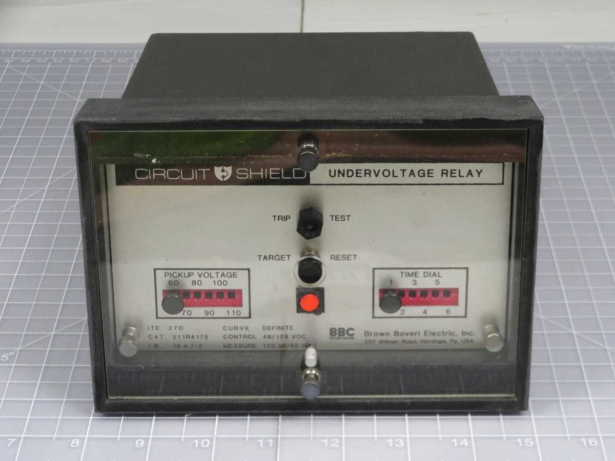 BBC 211R4175 SOLID STATE RELAY CIRCUIT SHIELD UNDERVOLTAGE RELAY T201919 - PROTECTION RELAY