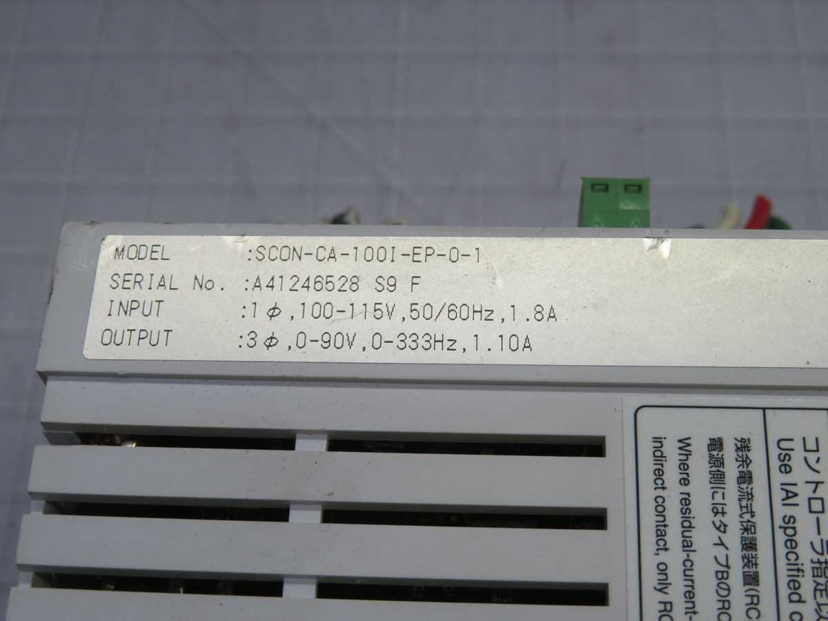 IAI SCON-CA-1001-EP-0-1 LINEAR SERVO ACTUATOR POSITION CONTROLLER T259448 - SERVO