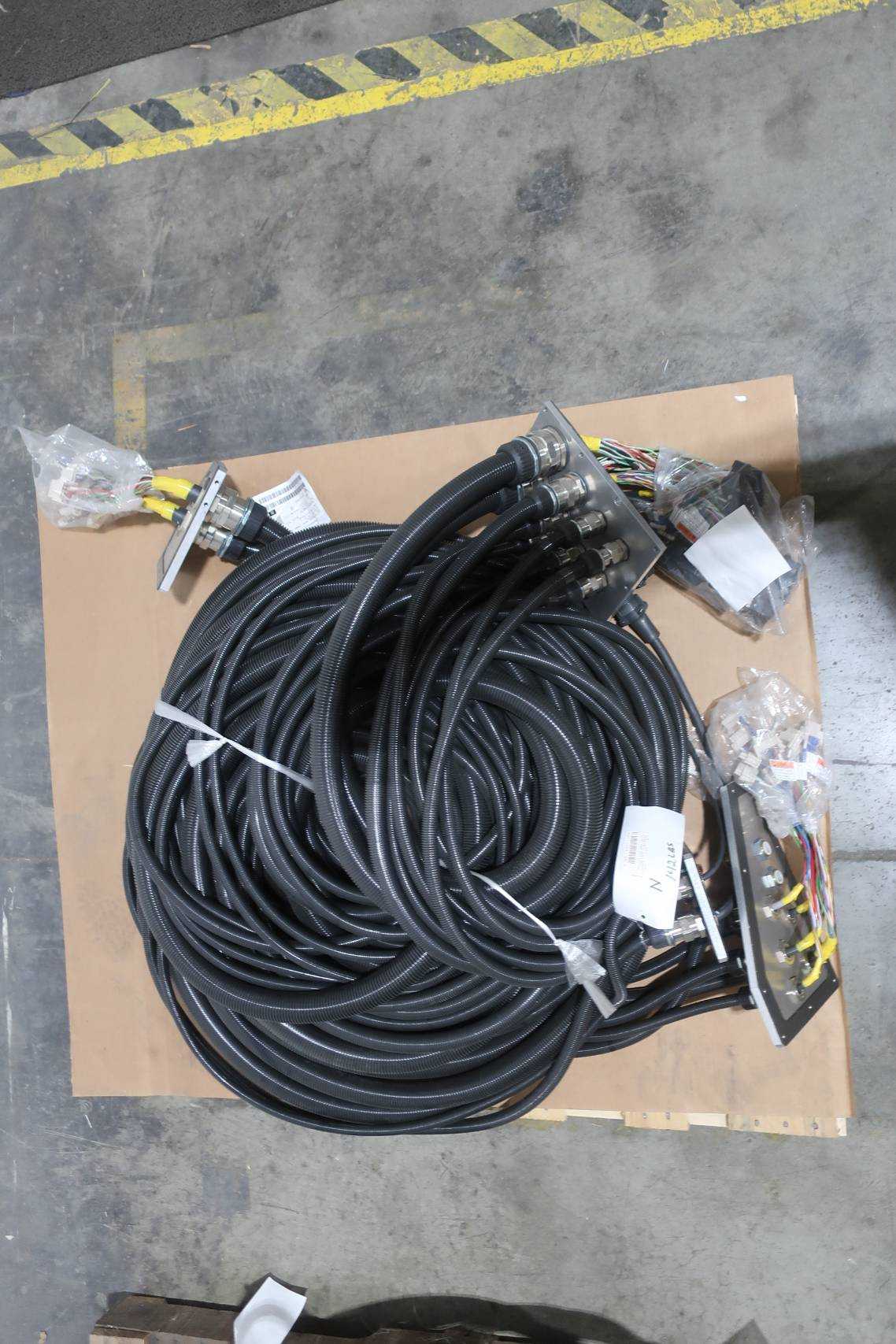 SKU 1743888 - LOT OF 3 YASKAWA 5292929-1-HE1Y HW0171852-B MOTOMAN WIRING HARNESS CABLE ASSEMBLY - INDUSTRIAL ROBOTS