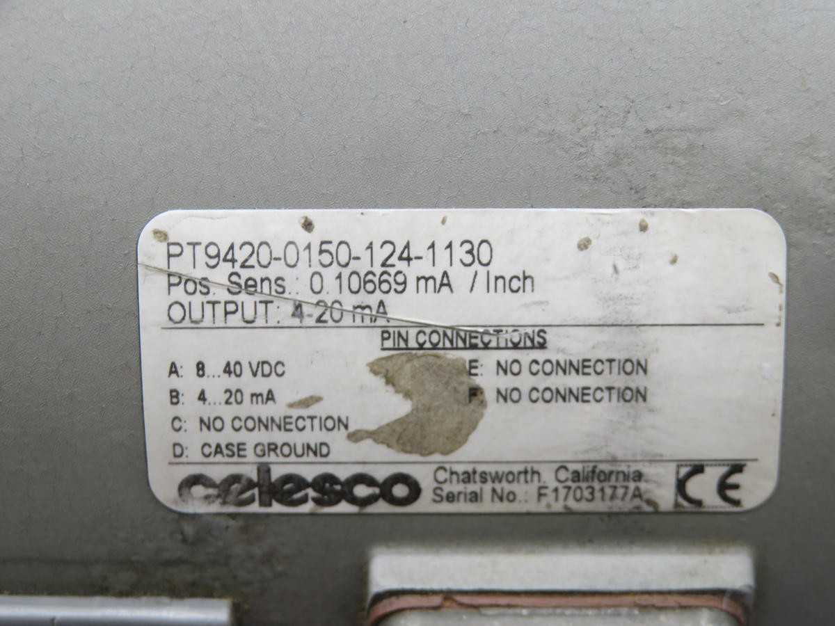 CELESCO F170377A NEMA 6 STRING POTENTIOMETER T214196 - AUTOMATION & CONTROLS