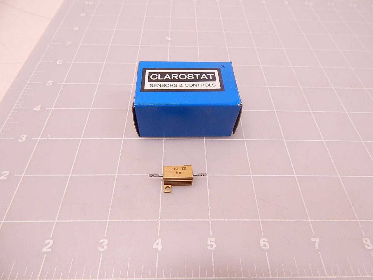 LOT OF 43 CLAROSTAT CMC51 WIREWOUND RESISTORS - THROUGH HOLE 1 OHM 5.0 W 1 % FIXED WIREWOUND RESISTO - SHAFT MOUNT GEAR REDUCER