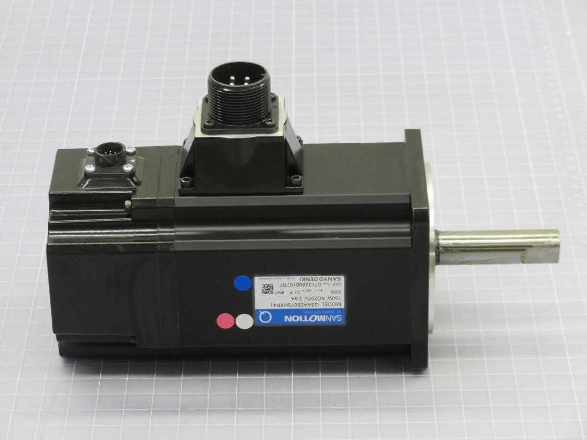 SANYO DENKI Q2AA08075HXP41 6A8037001 SERVO MOTOR T217279 - SERVO MOTORS
