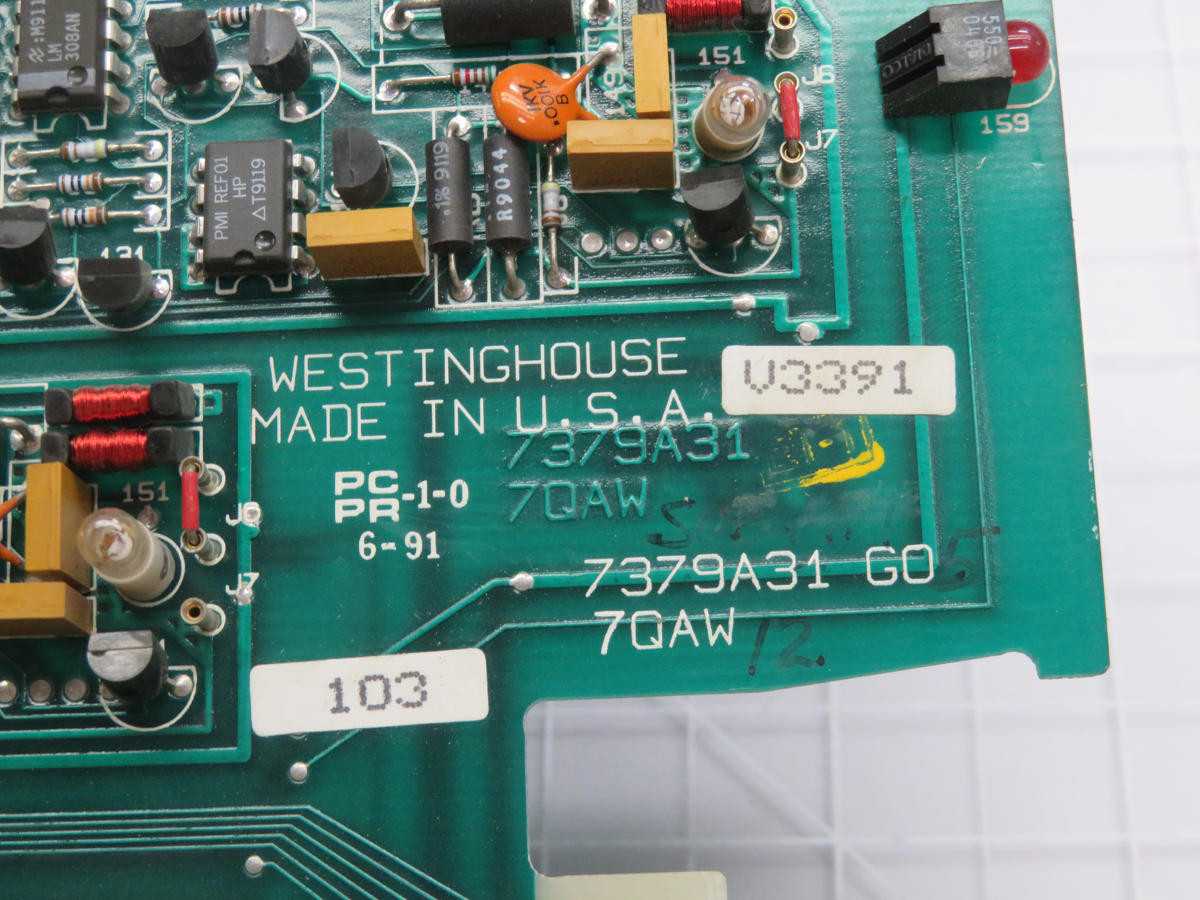 Westinghouse 7379A31G07QAW CPU Control Board T203272 - PCB CIRCUIT BOARDS