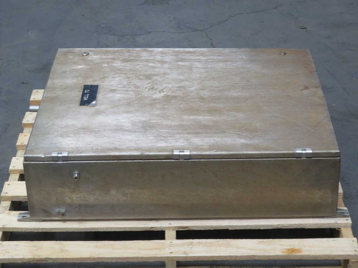 HOFFMAN A-160 STAINLESS STEEL INDUSTRIAL CONTROL PANEL ENCLOSURE T254012 - ELECTRICAL ENCLOSURES